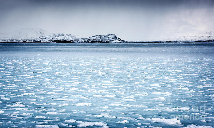 Frozen river landscape Photograph by Anna Om