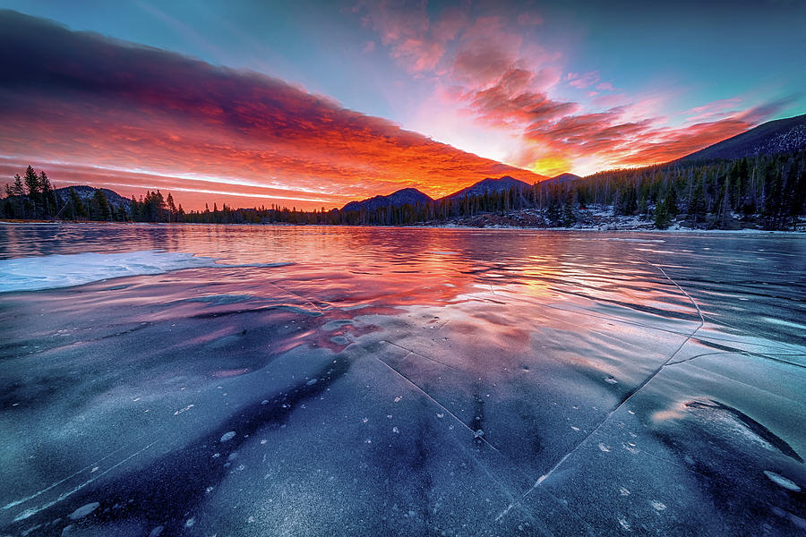 Frozen Sunrise Photograph by David Soldano