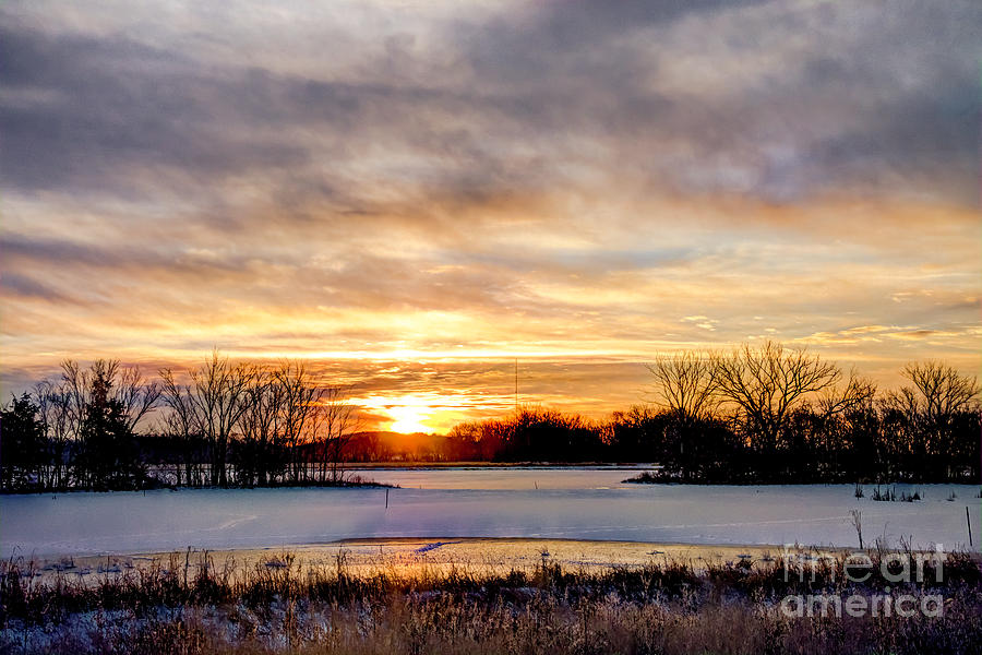 Frozen Sunrise Photograph by Jean Hutchison