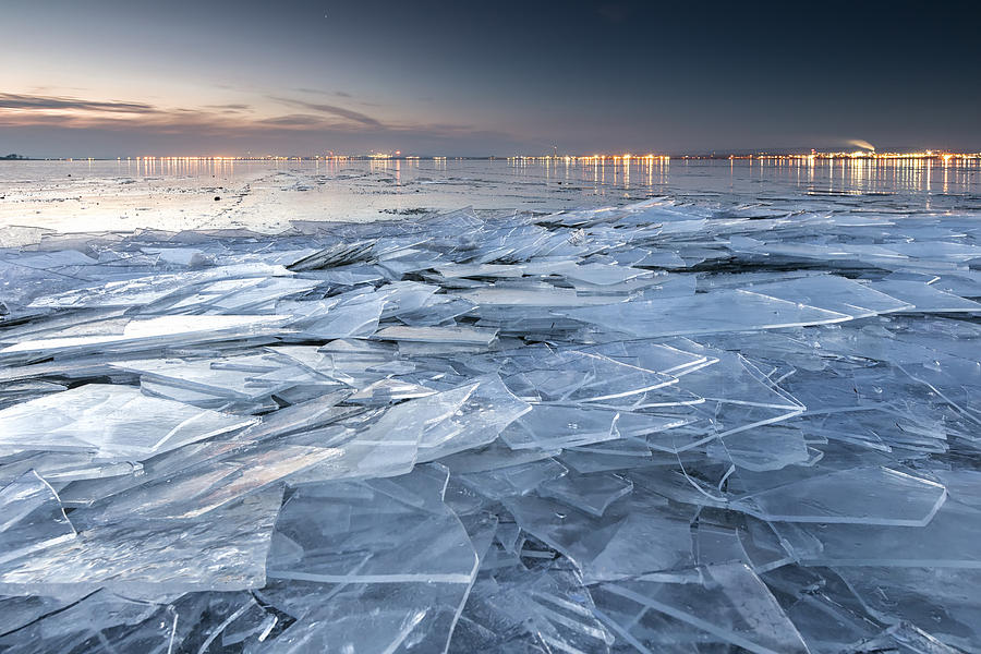 Frozen Town Photograph by Evgeni Dinev