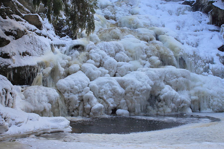 Frozen Wahconah Falls Photograph by John Burk
