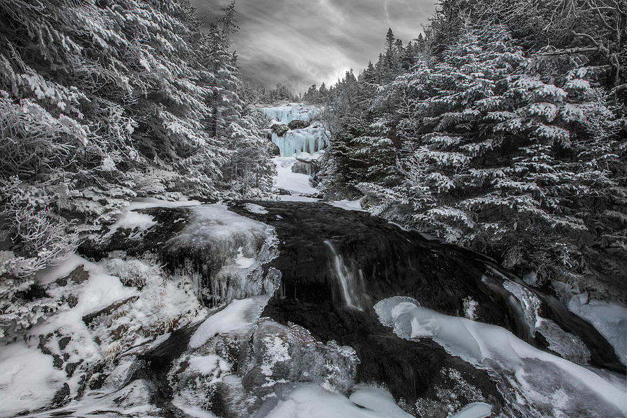 Frozen Water in Ammo Ravine Photograph by White Mountain Images