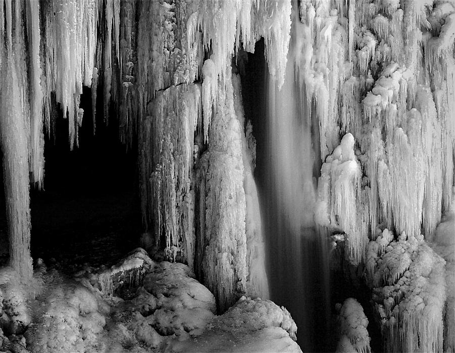Frozen Waterfall Photograph by Rikk Flohr