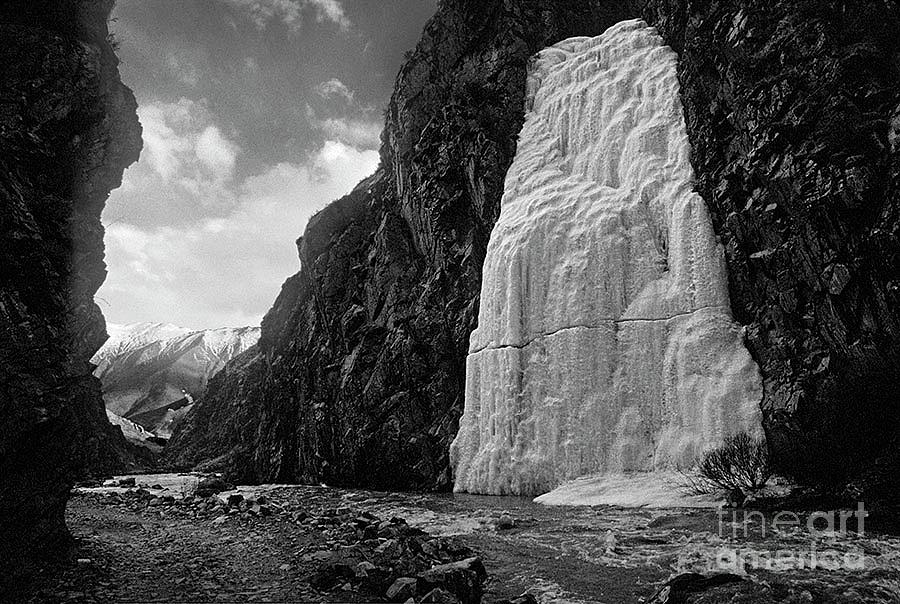 Frozen Waterfall - Tibet by Craig Lovell Frozen Waterfall - Tibet by Craig Lovell