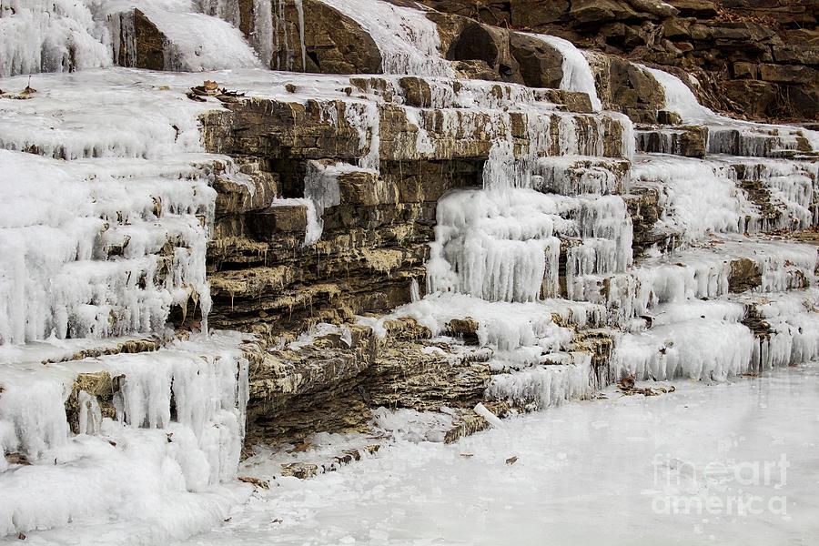 Frozen Waterfall Photograph by Ty Shults