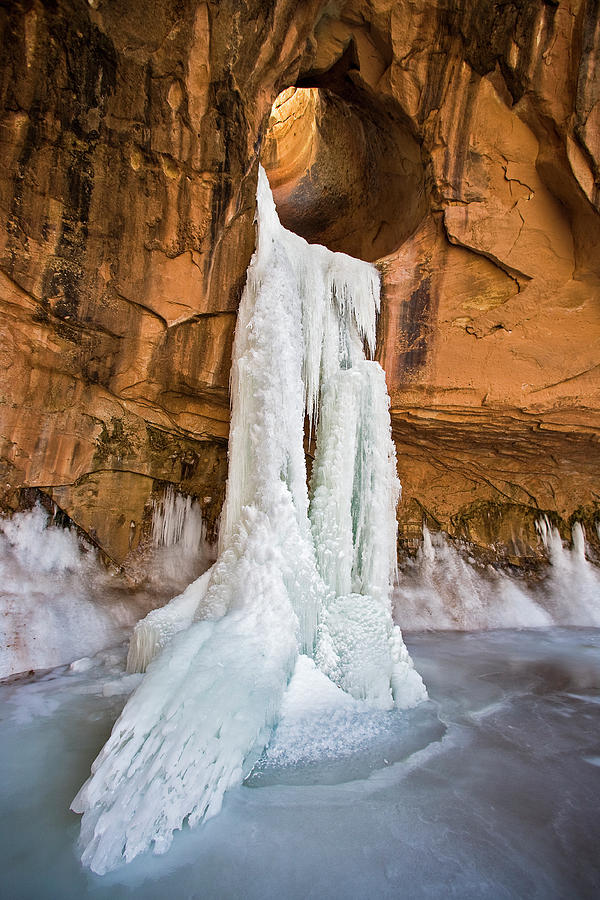 Frozen Waterfall Photograph by Whit Richardson - Fine Art America