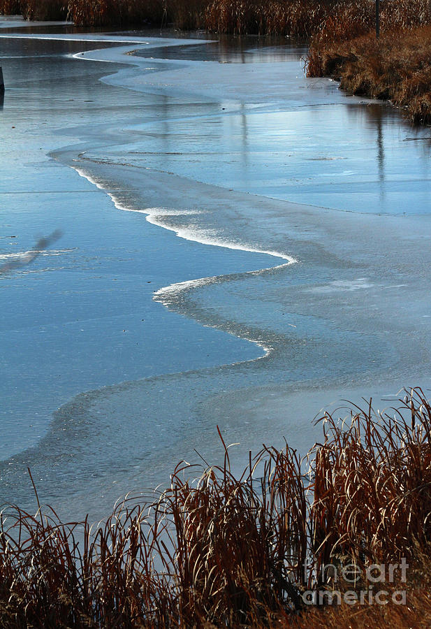 Frozen Waves Photograph by Ann E Robson