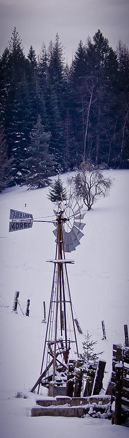 Frozen Windmill Photograph by Albert Seger