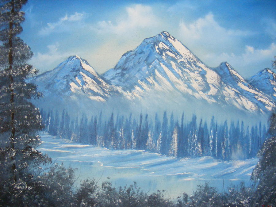 Winter Painting - Frozen Winter Excape by Thomas Durgin