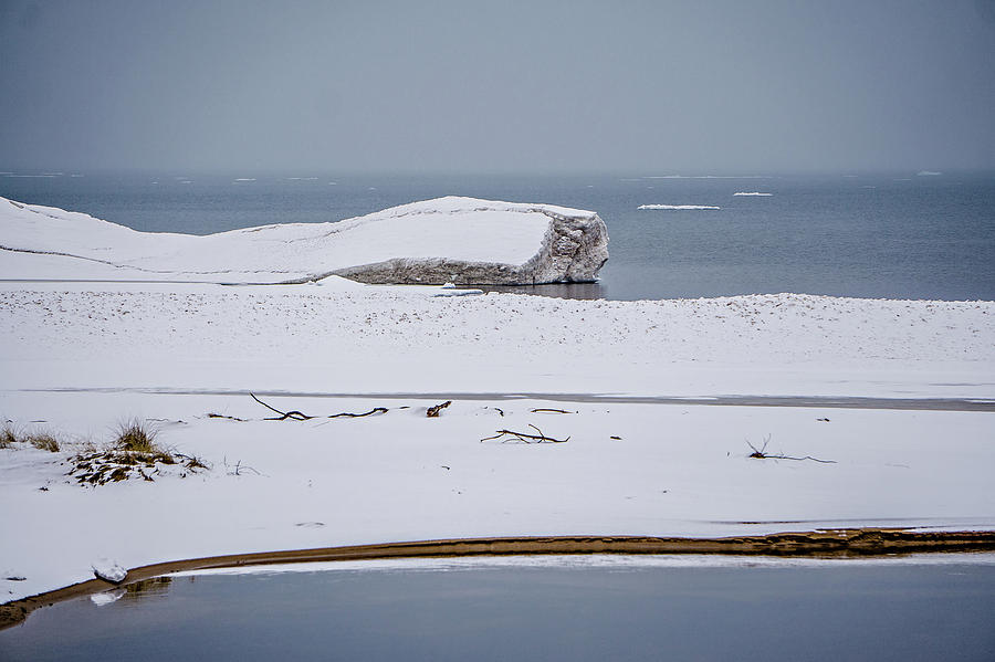 Frozen Winter Scenes On Great Lakes  Photograph by Alex Grichenko