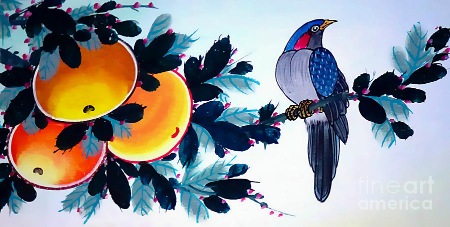 Fruit And The Bird Painting by Ian Gledhill