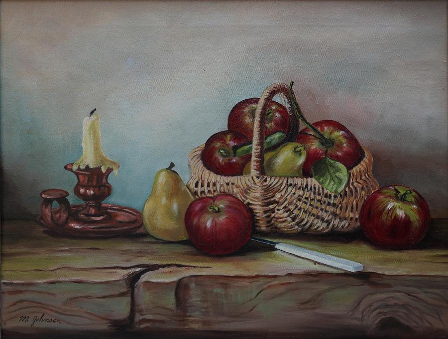 Fruit Basket - LMJ Painting by Ruth Kamenev