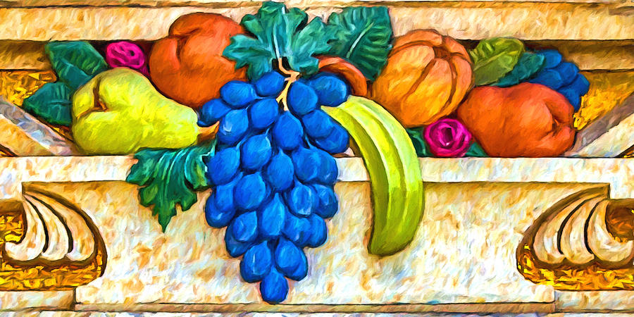 Fruit Basket Frieze Digital Art by John Haldane