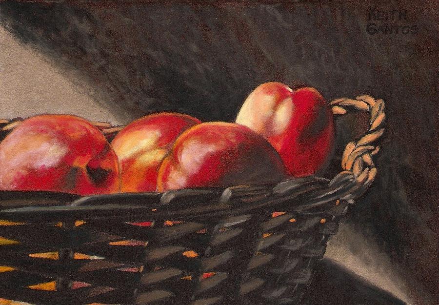 Fruit Basket Drawing by Keith Gantos
