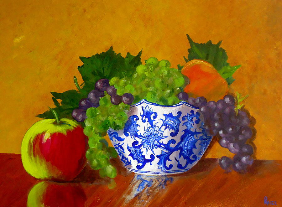 Fruit Bowl II Painting by Pete Maier
