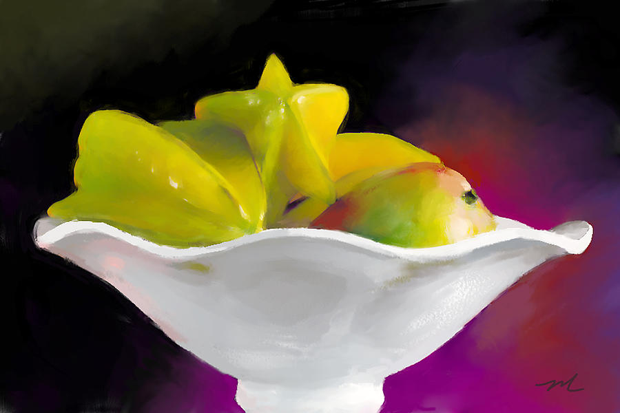 Fruit Bowl Digital Art by Michelle Constantine