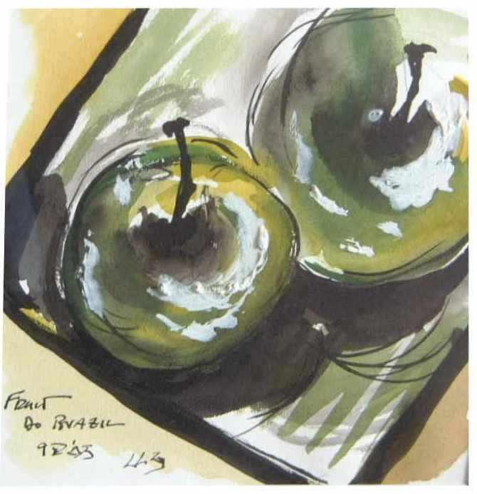 Still Life Painting - Fruit do Brasil SOLD by Christopher Green Still Life Painting - Fruit do Brasil SOLD by Christopher Green