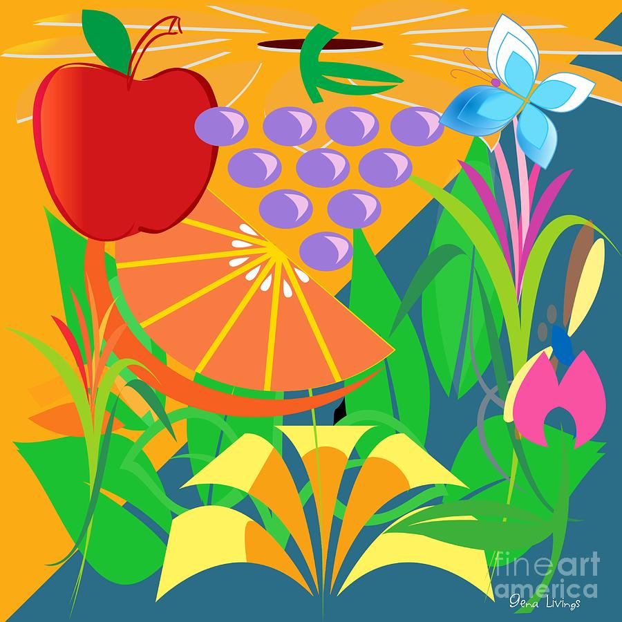 Fruit Garden Digital Art by Gena Livings