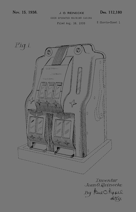 Fruit Machine Patent 1938 Photograph by Chris Smith