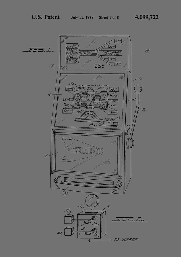 Fruit Machine Patent 1978 Photograph by Chris Smith