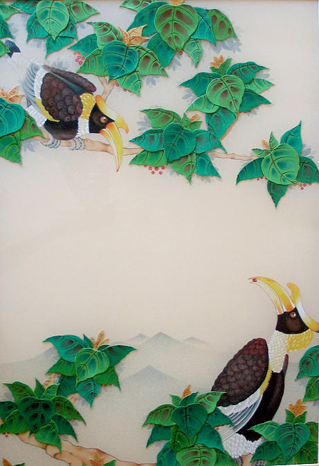 Bird Painting - Fruit of a Bodhi Tree by Terris Temple