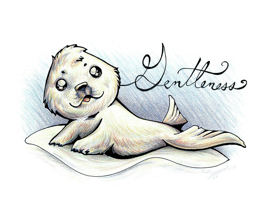 Inspirational Animal SEAL Drawing by Sipporah Art and Illustration - Fine  Art America
