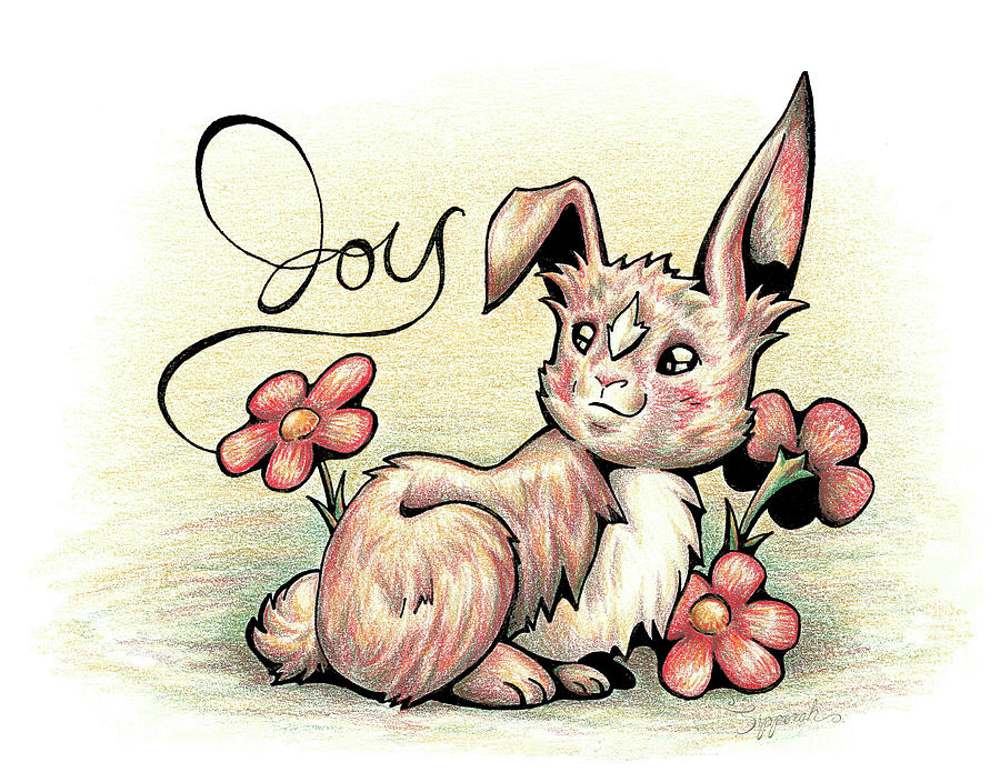 Inspirational Animal BUNNY Drawing by Sipporah Art and Illustration