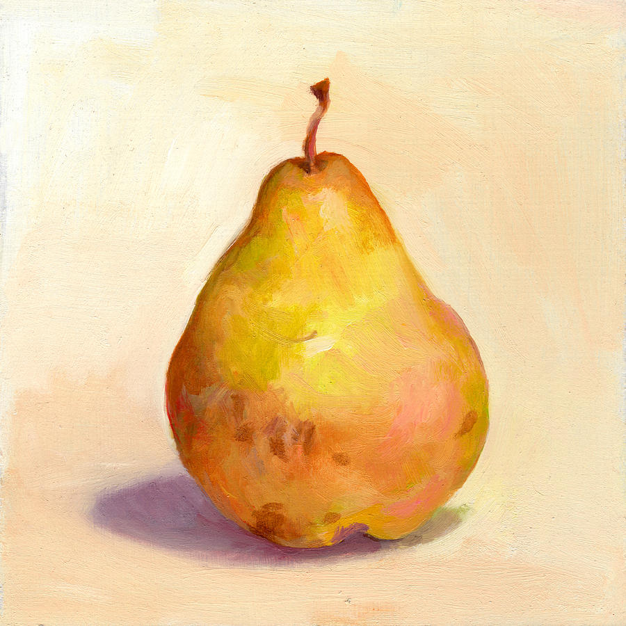 Fruit Painting - Fruit of the Spirit- Pear 3 by Timothy Chambers