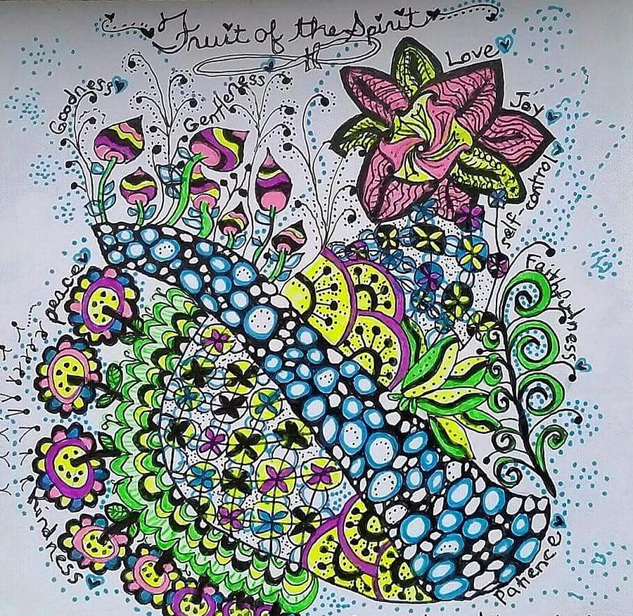 Fruit of the Spirit Drawing by Carole Brecht