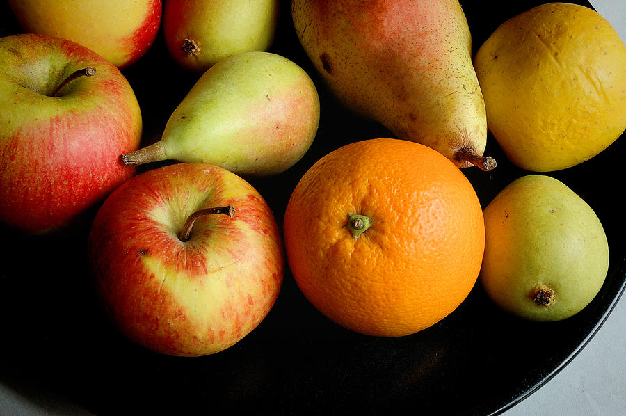 Fruit on black Photograph by Guido Strambio - Fine Art America