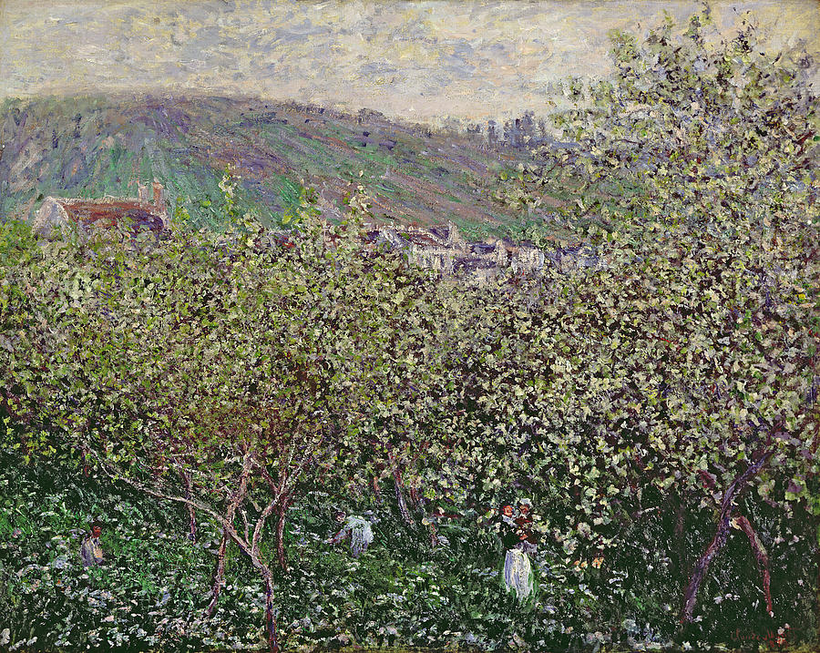 Claude Monet Painting - Fruit Pickers by Claude Monet