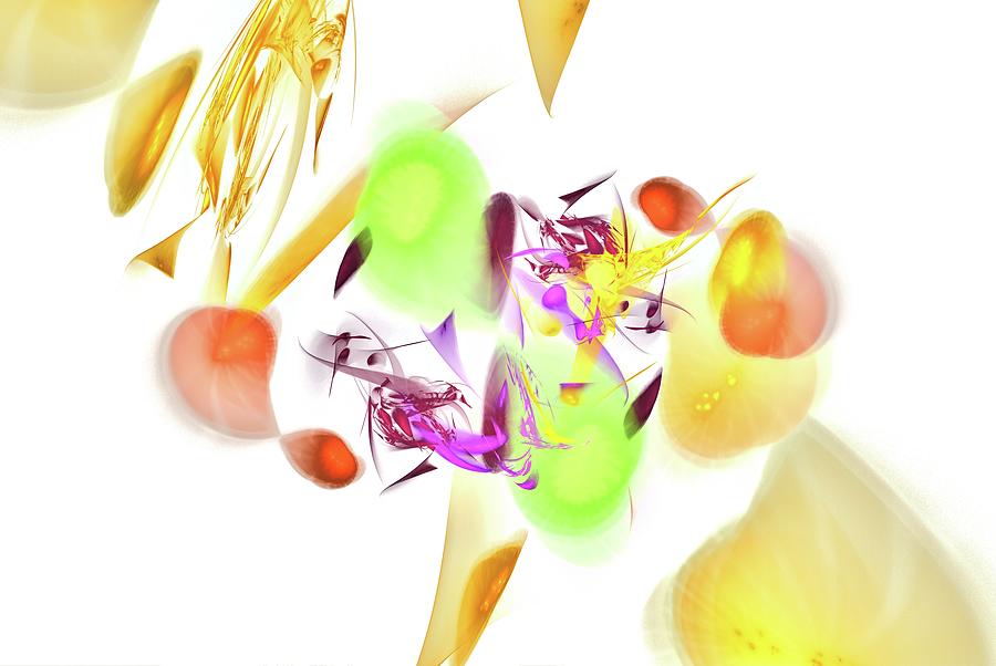 Abstract Digital Art - Fruit Salad by Burtram Anton
