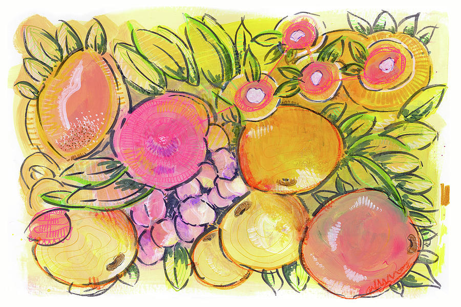 Fruit Salad Painting by Tonya Doughty
