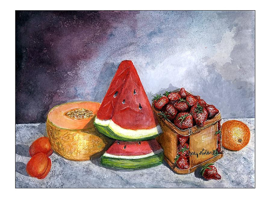 Fruit Still Life Painting by Sherry Holder Hunt
