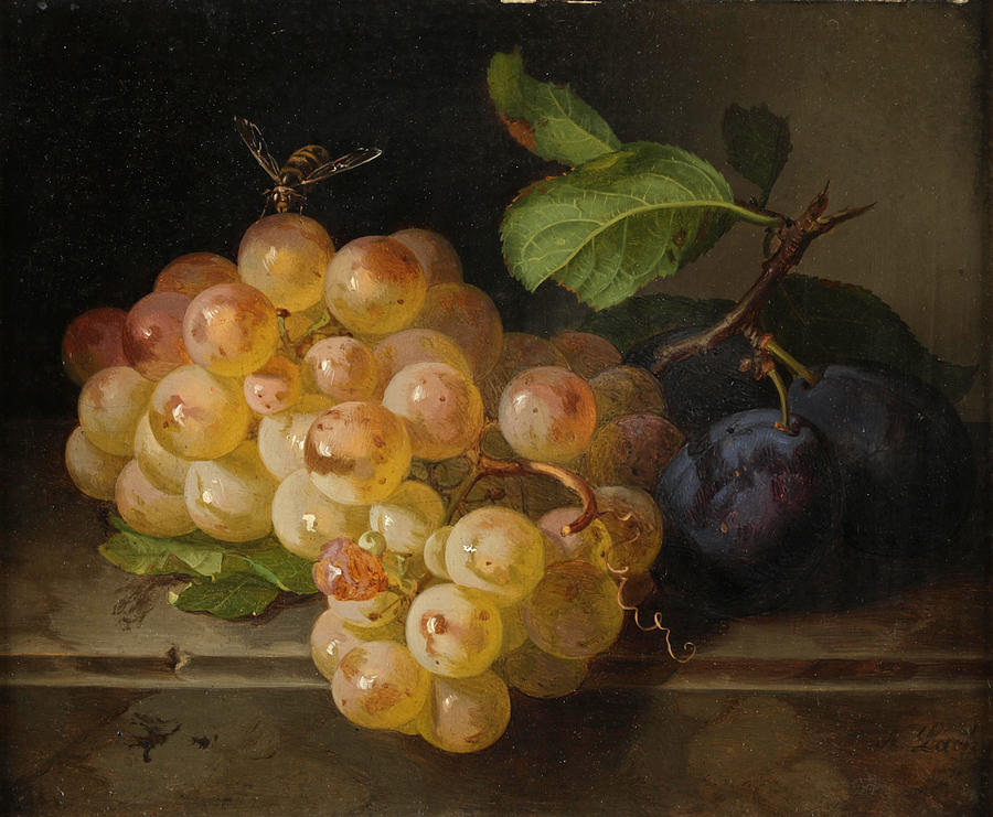 Fruit Still Life with Bee Painting by Andreas Lach