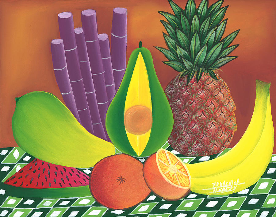 Fruit Table Painting by Francillon Chery - Fine Art America