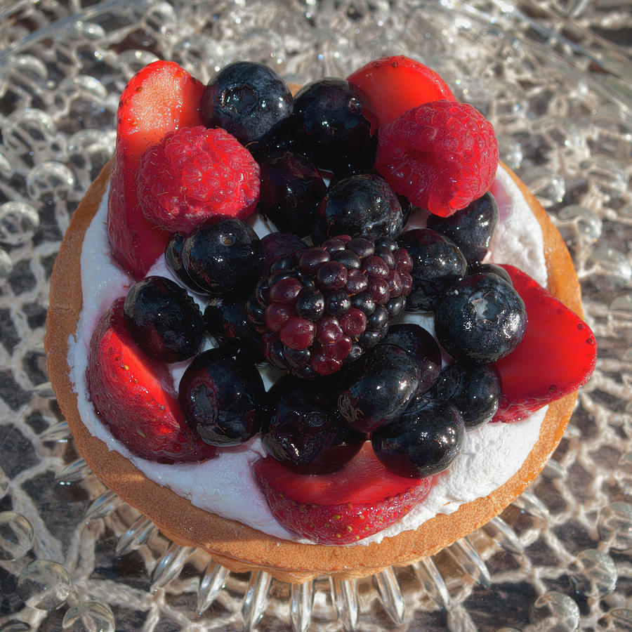 Fruit Tart - Sweet Treats Photograph by Cathy Mahnke
