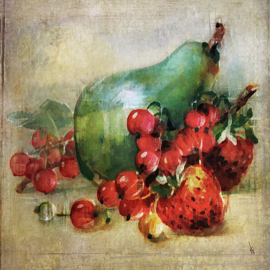 Pear Digital Art - Fruitiful by Krista Droop Pear Digital Art - Fruitiful by Krista Droop