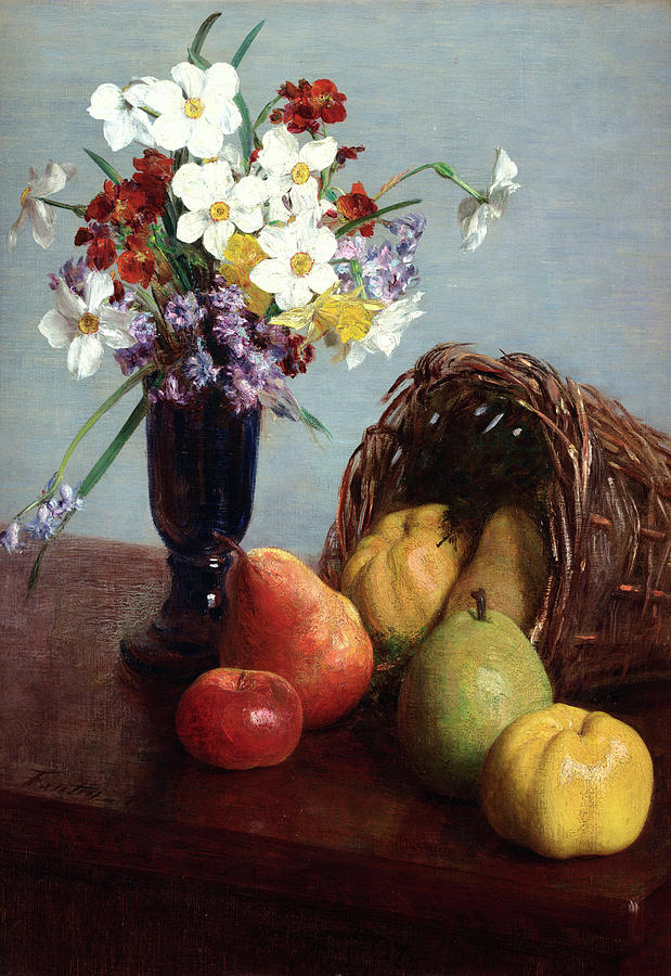 Fruits and Flowers by Henri Fantin-Latour