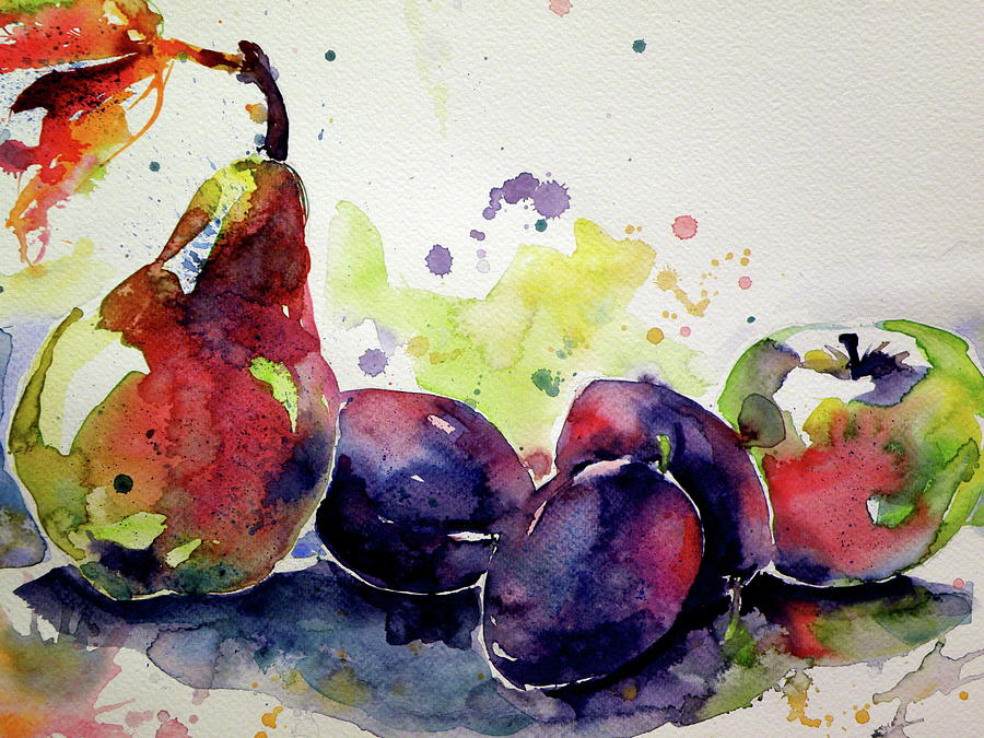 Fruits cd Painting by Kovacs Anna Brigitta