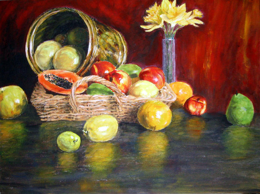 Fruits Painting by Menq Tsai Fruits Painting by Menq Tsai