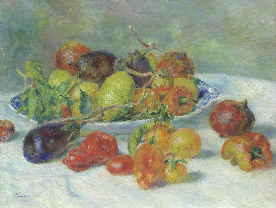 Pierre Auguste Renoir Painting - Fruits of the Midi by Pierre Auguste Renoir