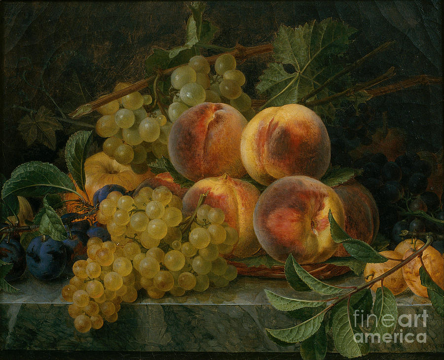 Fruits Still Life Painting by Celestial Images