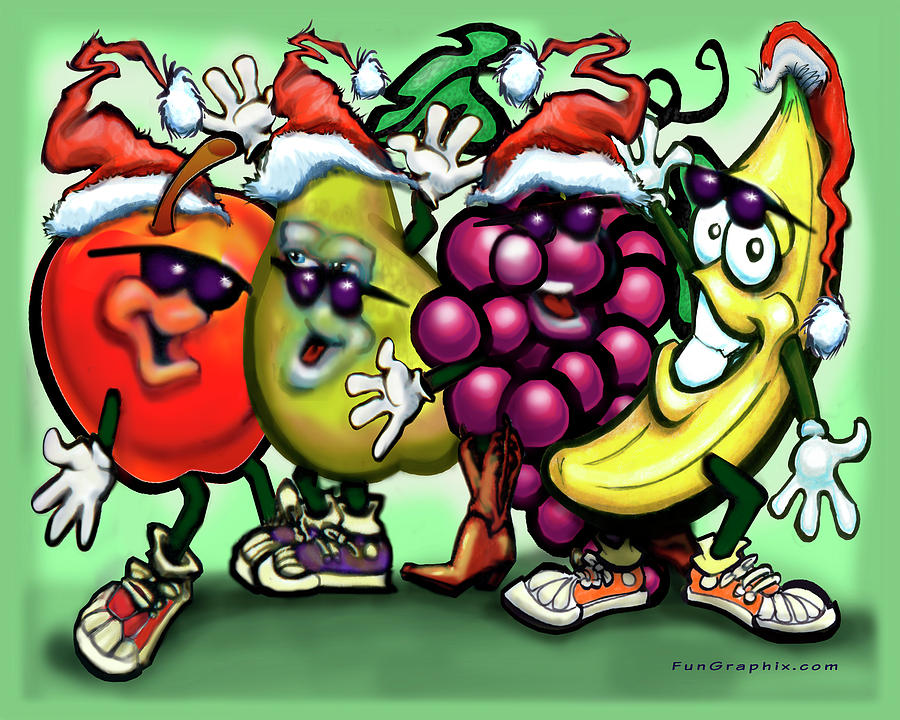 Fruity Christmas Digital Art by Kevin Middleton