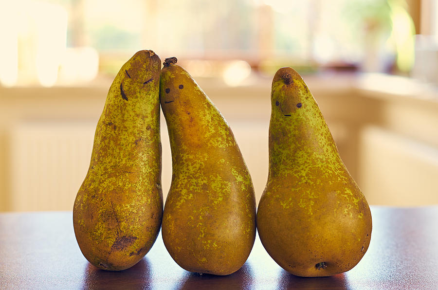 Pear Photograph - Fruity Family by Tgchan