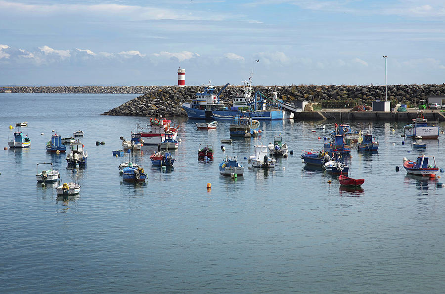 Fishing Boats in Sines Harbot, Portugal Photograph by Carlos Caetano