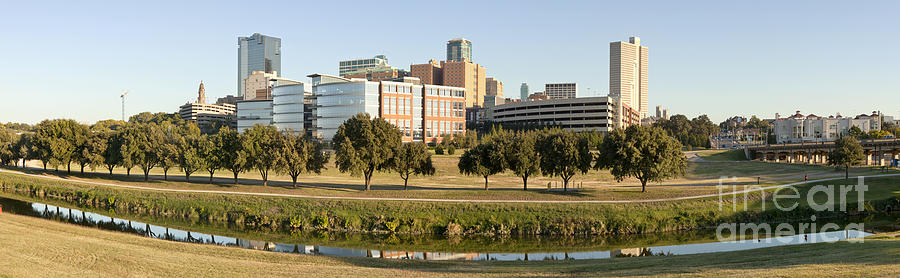 Ft Worth Texas - Panoramic Photograph by Anthony Totah