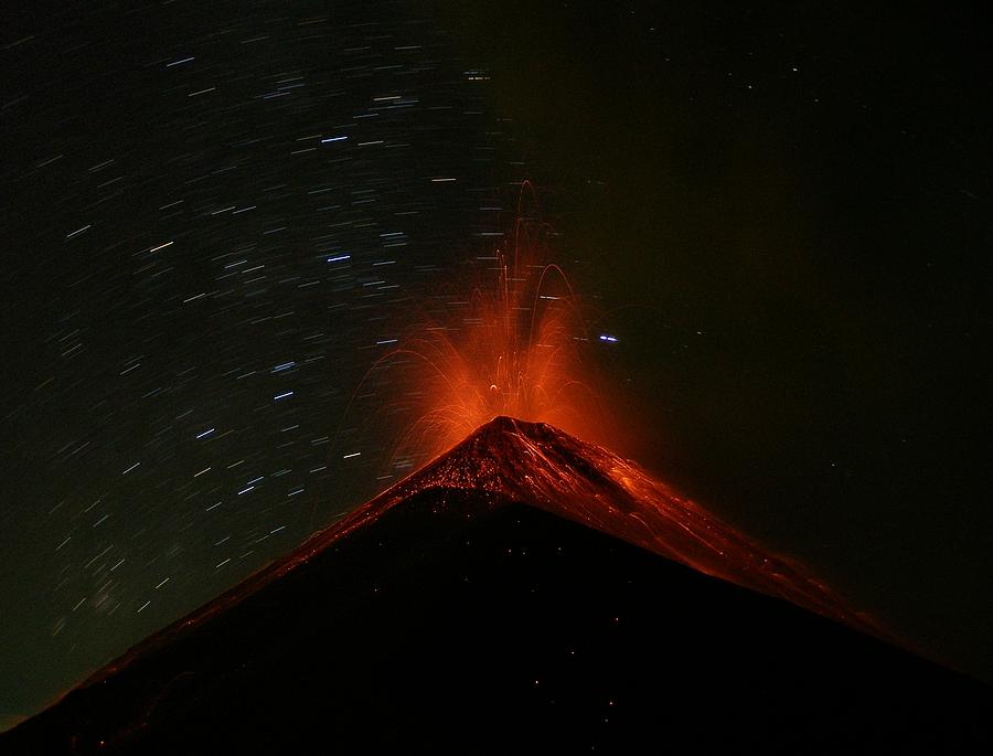 Fuego on a Moonless Night Photograph by Kevin Sebold - Fine Art America