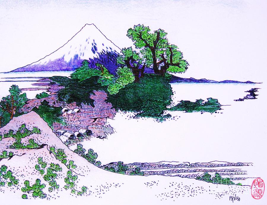 Fuji Yoshido Painting by Thea Recuerdo
