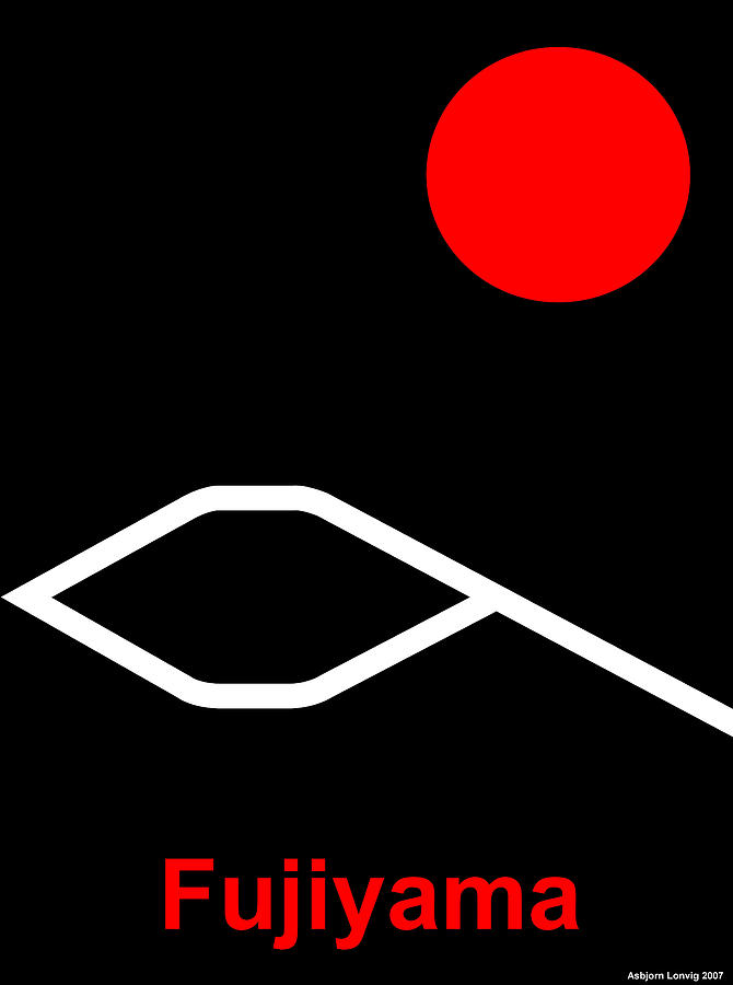 Fuji Digital Art - Fujiyama by Asbjorn Lonvig Fuji Digital Art - Fujiyama by Asbjorn Lonvig